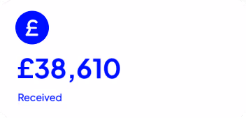 Pound Sterling payment amount received