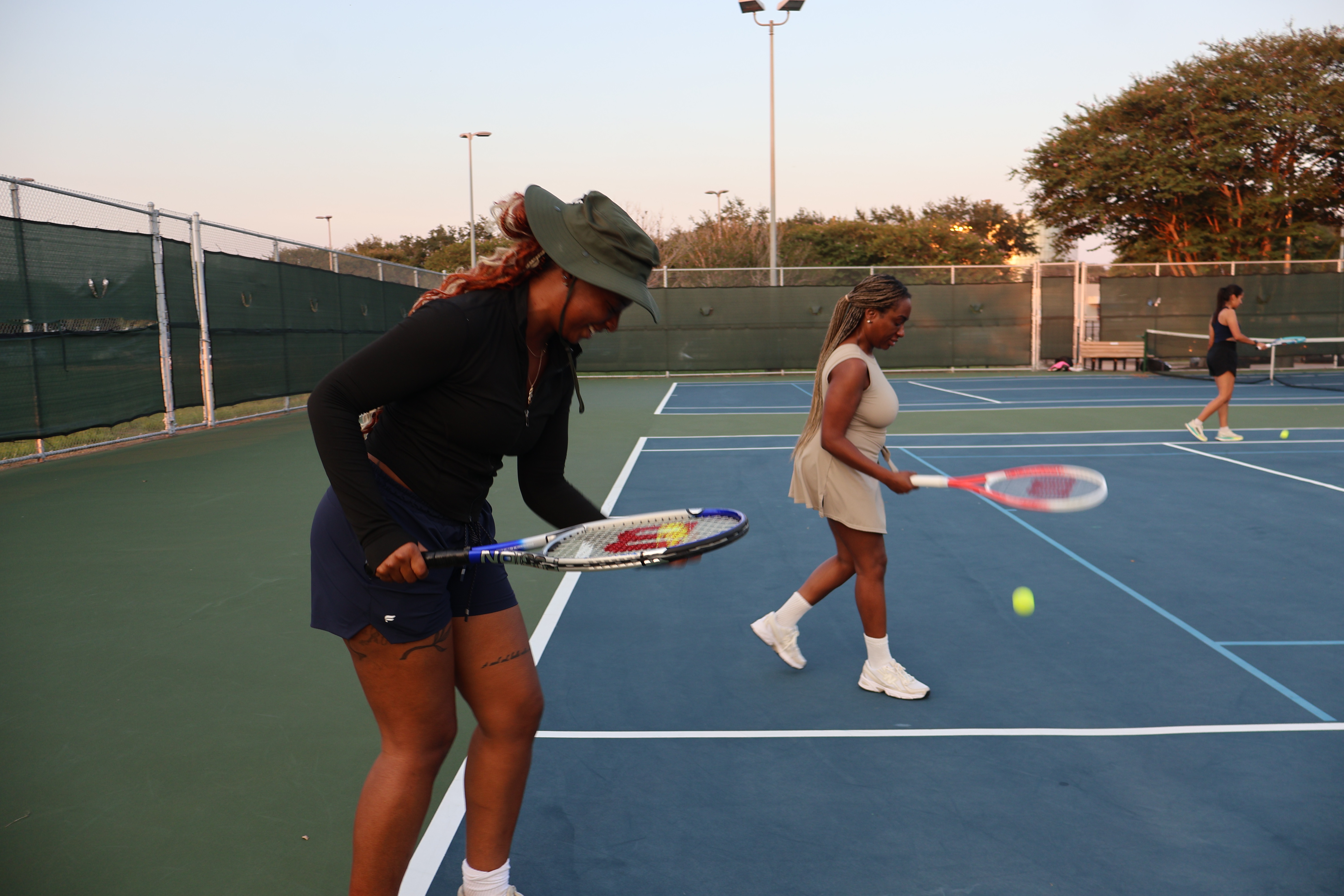 CREEW members at a wellness club event