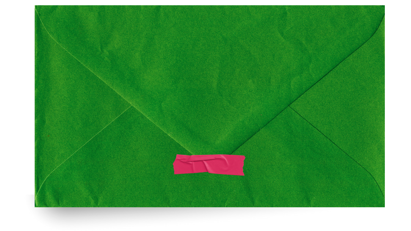 Green envelope