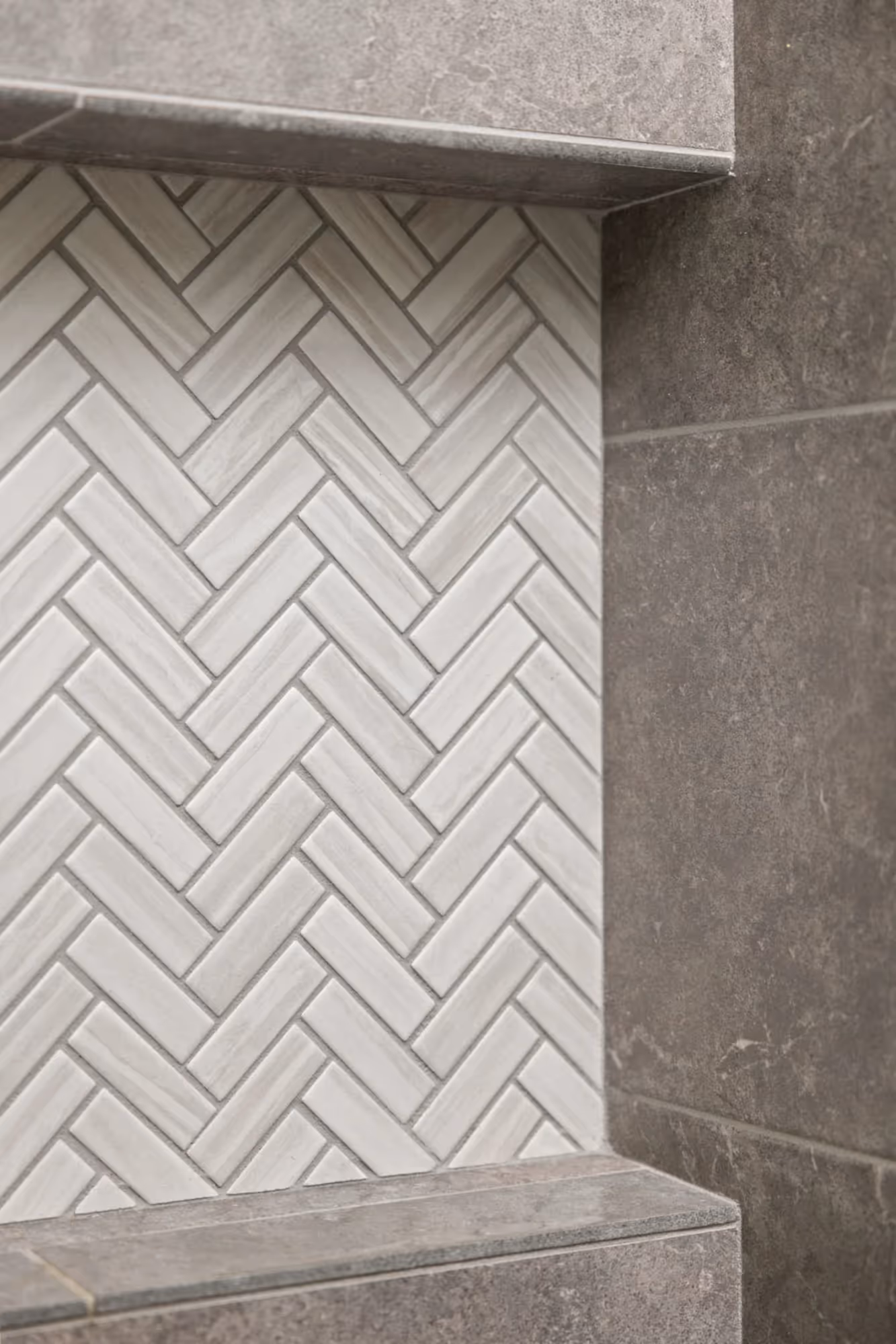 Decorative tile shower wall