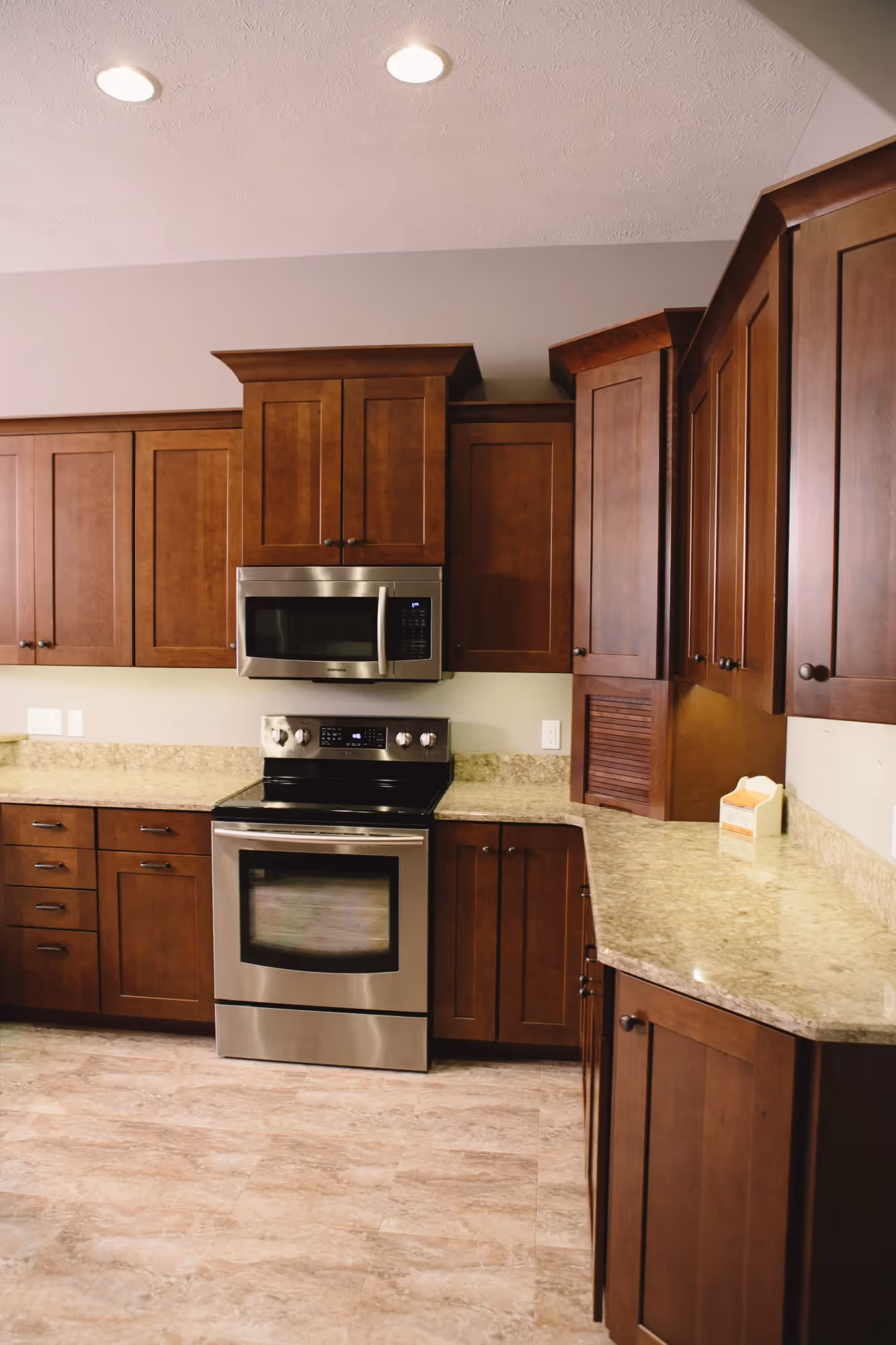 Granite countertop surface detail
