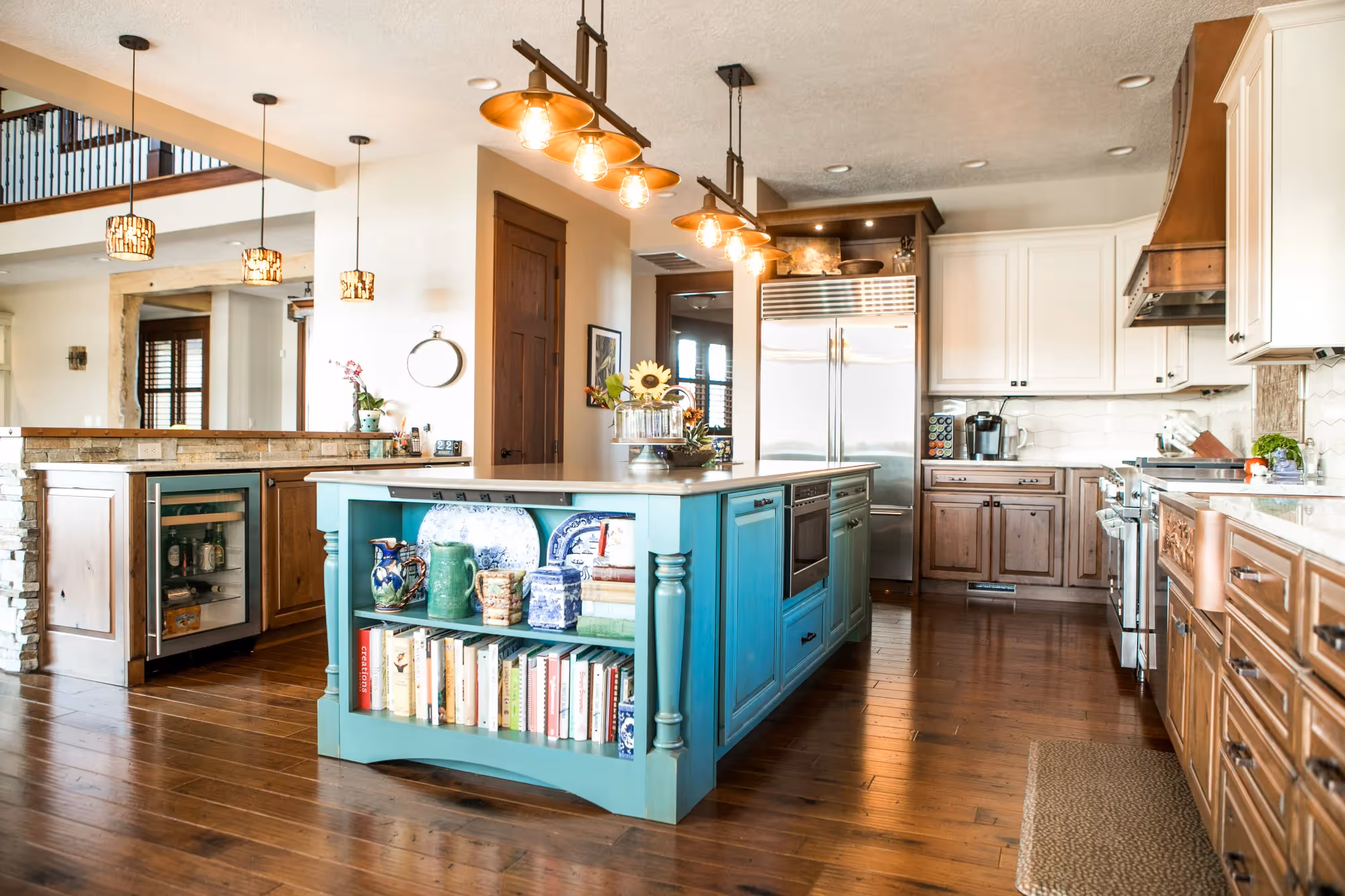 Open-plan living room with dining area