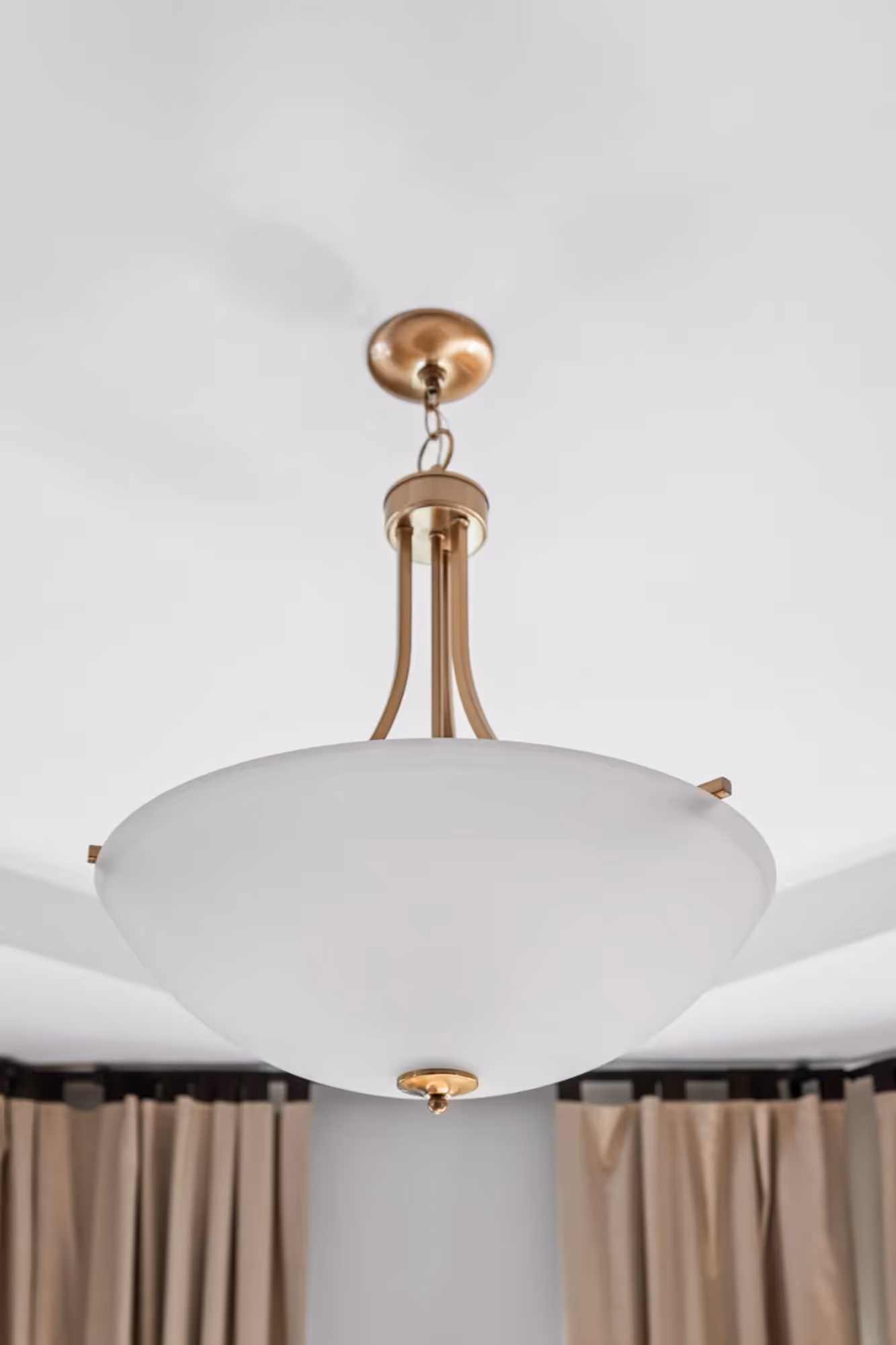 White pendant light fixture