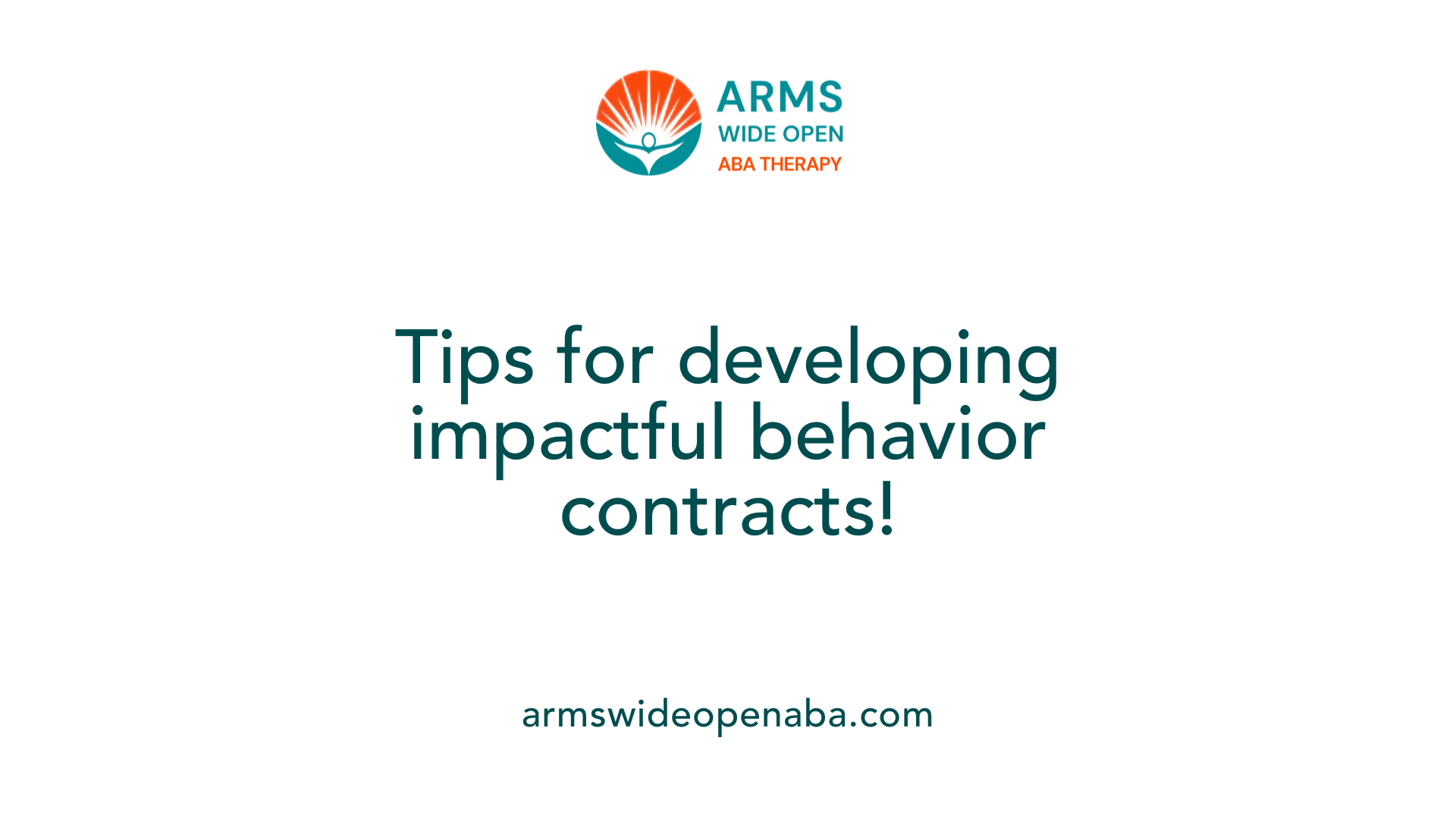 Tips for developing impactful behavior contracts!