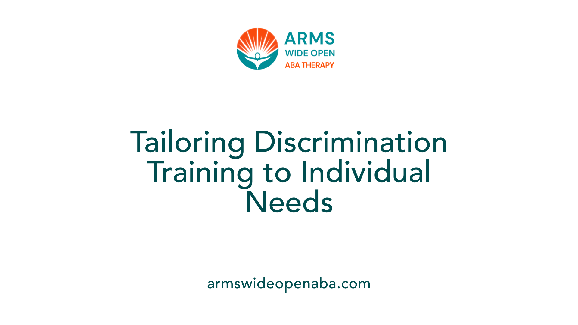 Tailoring Discrimination Training to Individual Needs
