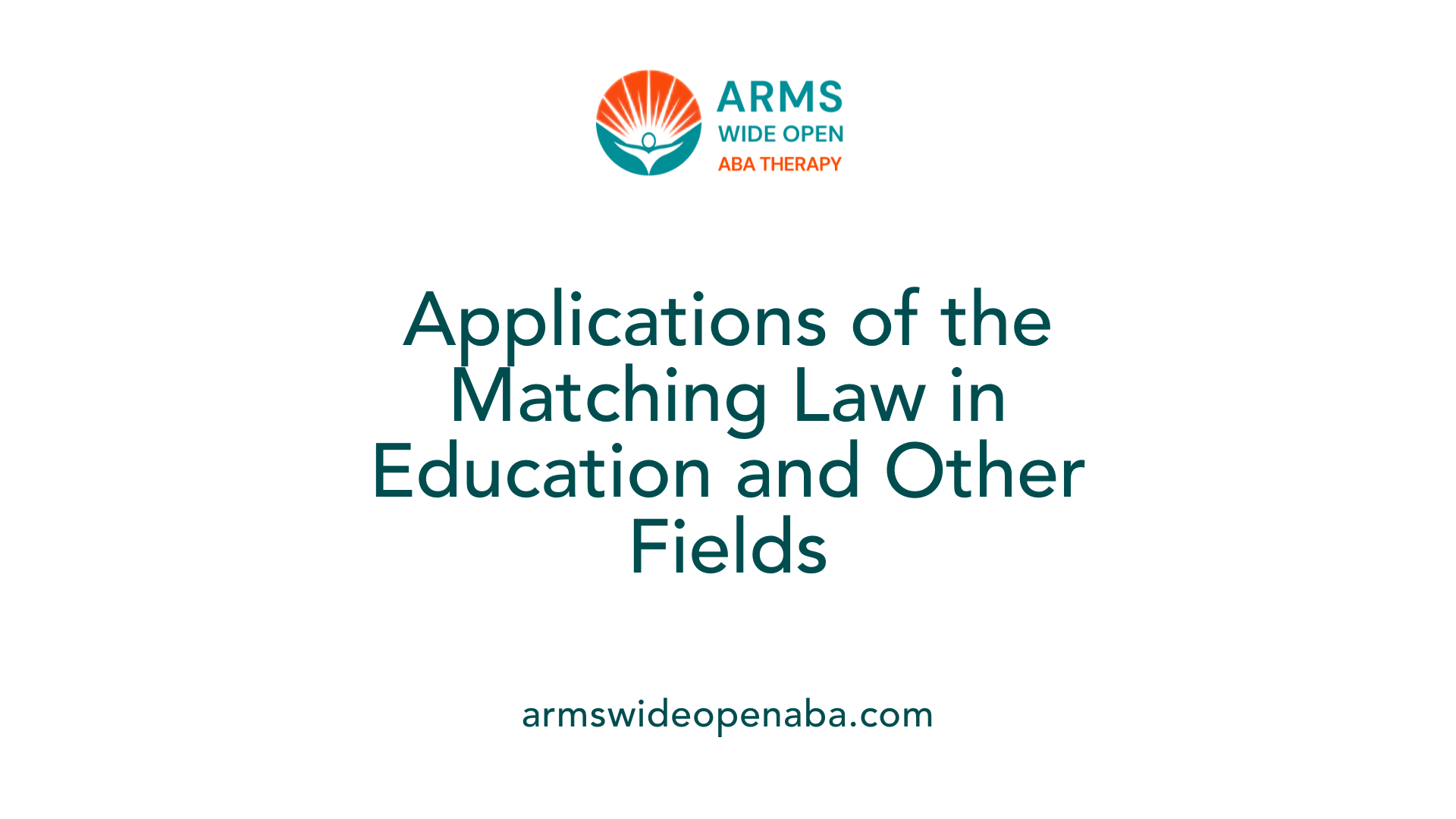 Applications of the Matching Law in Education and Other Fields