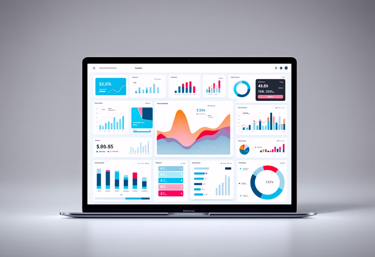 image of predictive analytics charts (for a data analytics and business intelligence), scenario 4