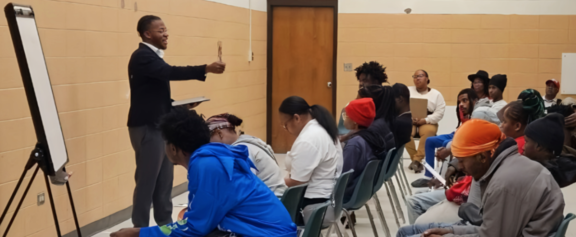 Hoston educates the local community about finance and insurance