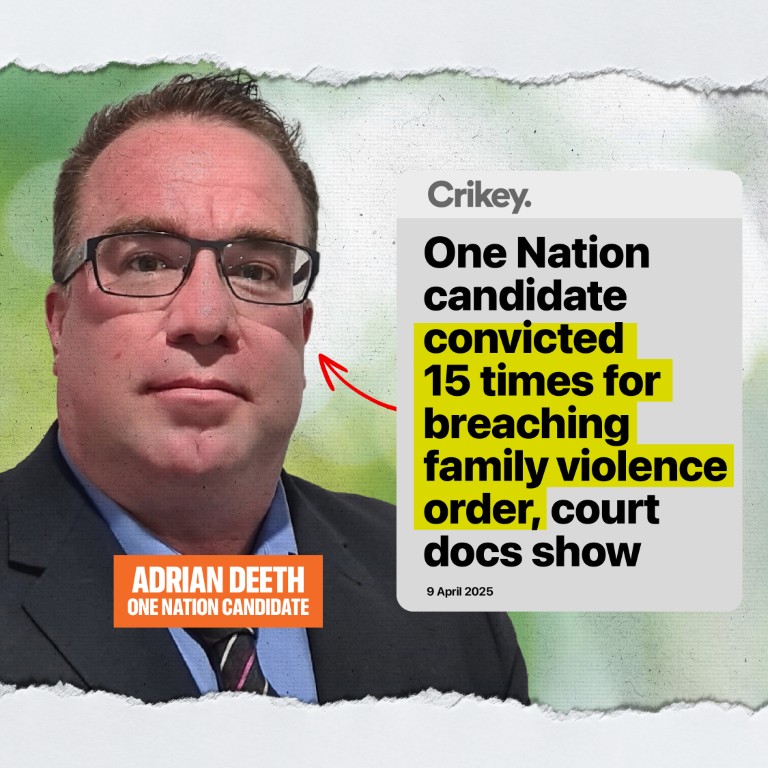 One Nation candidate convicted 15 times for breaching family violence order, court docs show