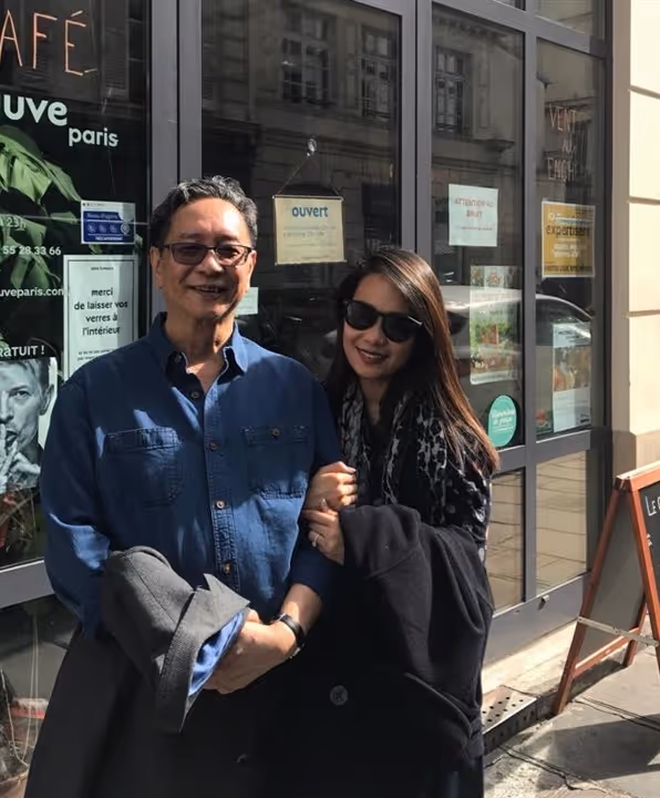 Our founder Sharon and her father