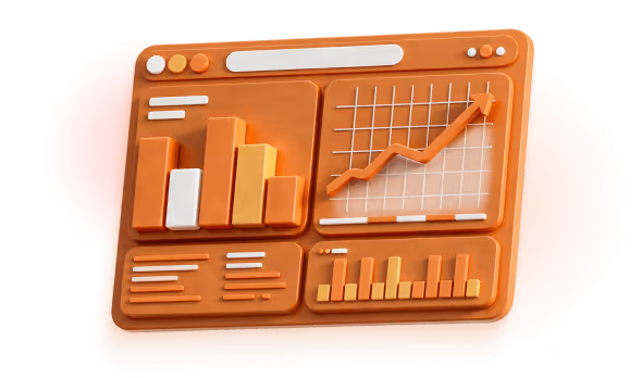 Reporting dashboard with analytics data