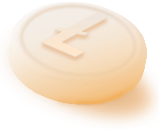 Litecoin Coin Image - Cryptocoin X Webflow Template