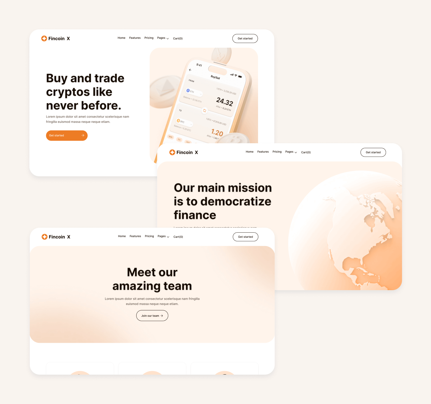 Fincoin X - 70+ Sections Included - Crypto Webflow Template
