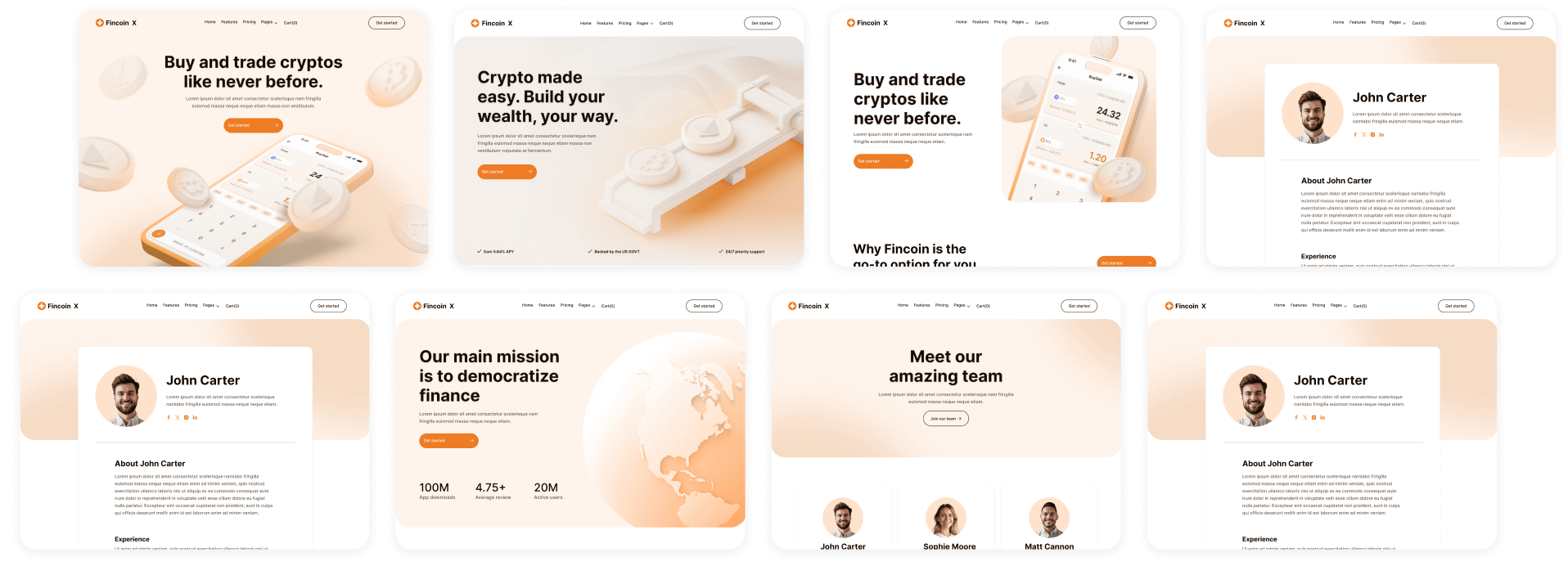Fincoin X - Buy Now On Webflow - Crypto Webflow Template