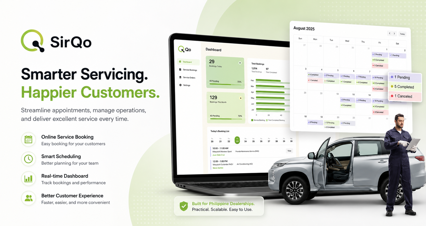 SirQo Servicing Management has Arrived