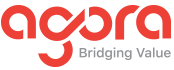 Agora logo in the footer