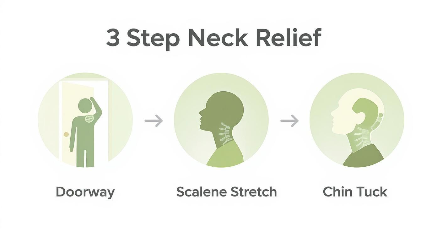 Infographic about how to correct forward head posture