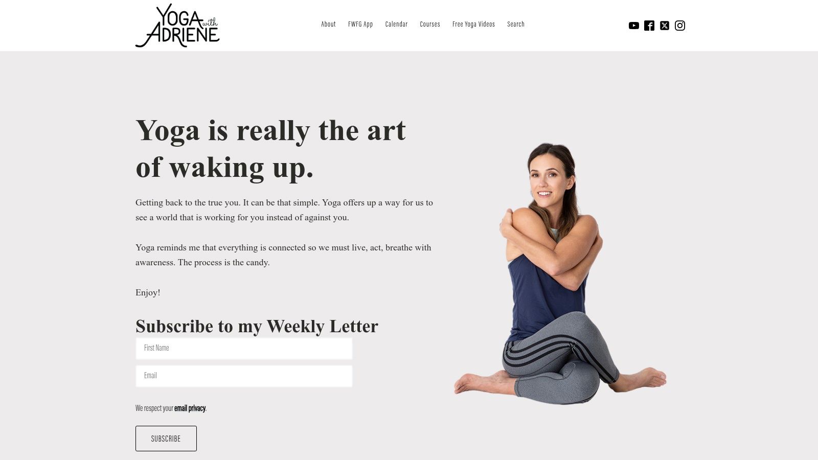 Yoga With Adriene – Official Site (Free 30-Day Programs on YouTube)