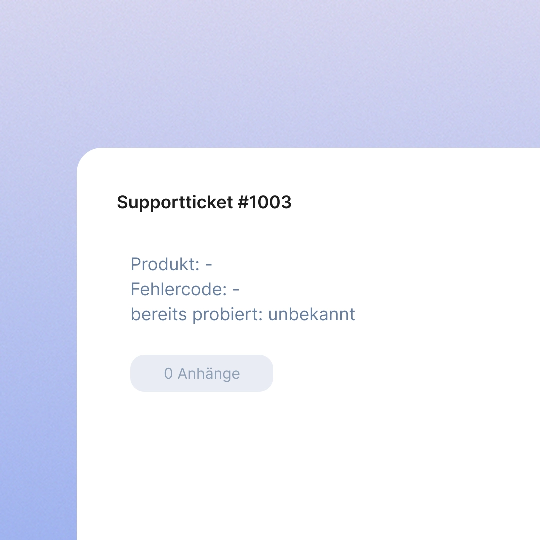 Bildplatzhalter: First Level – Fehlender Produktkontext