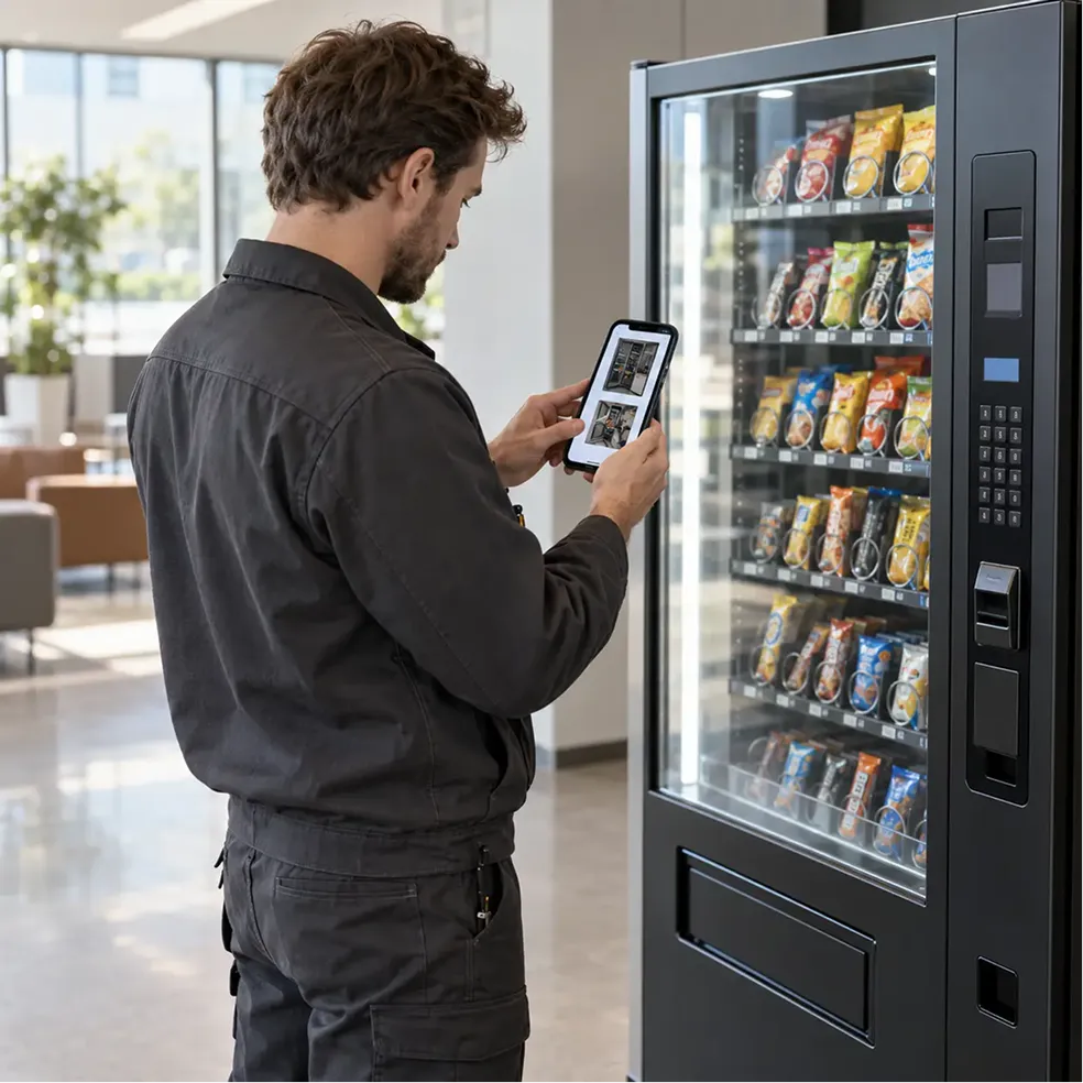 Kaffeemaschinen & Vending – Unterstützung direkt am Produkt