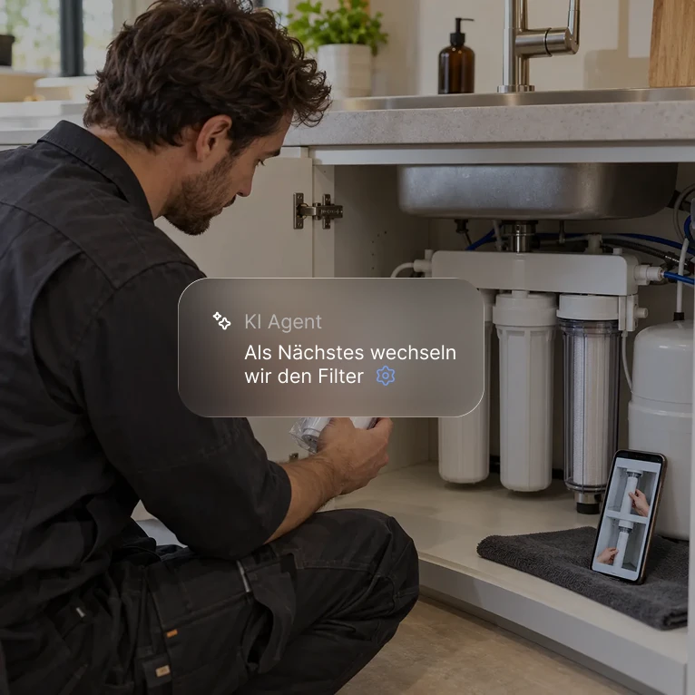 Wassertechnik – KI-Unterstützung direkt am Produkt