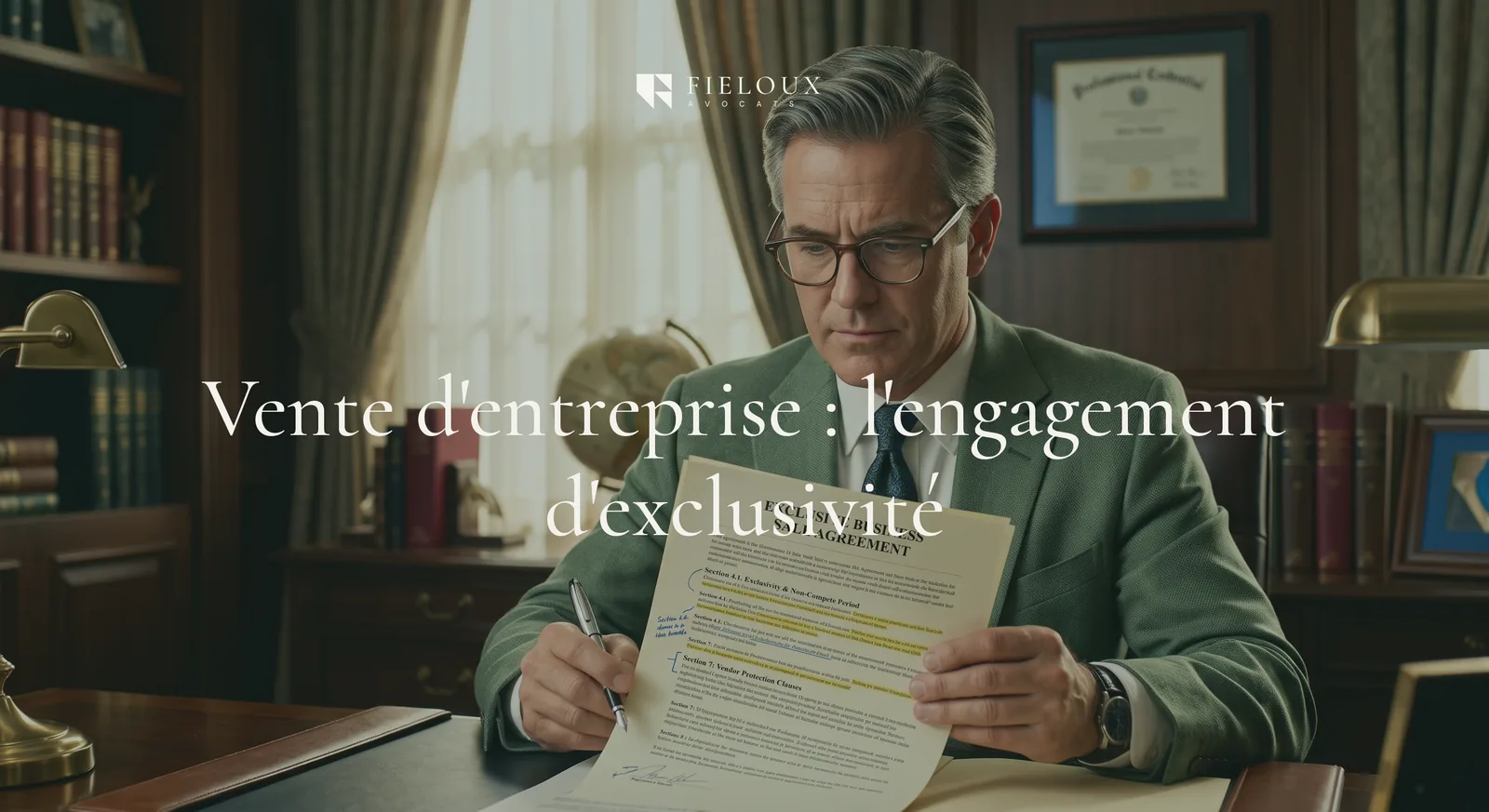Vente d’entreprise & Engagement d’exclusivité : les préoccupations du vendeur