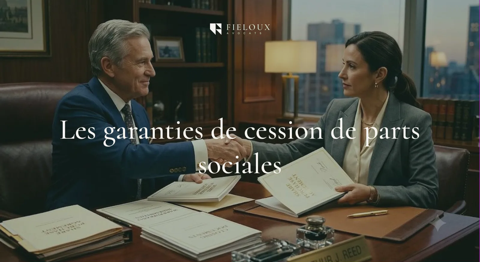 Garanties cession parts sociales : sécuriser juridiquement votre transaction