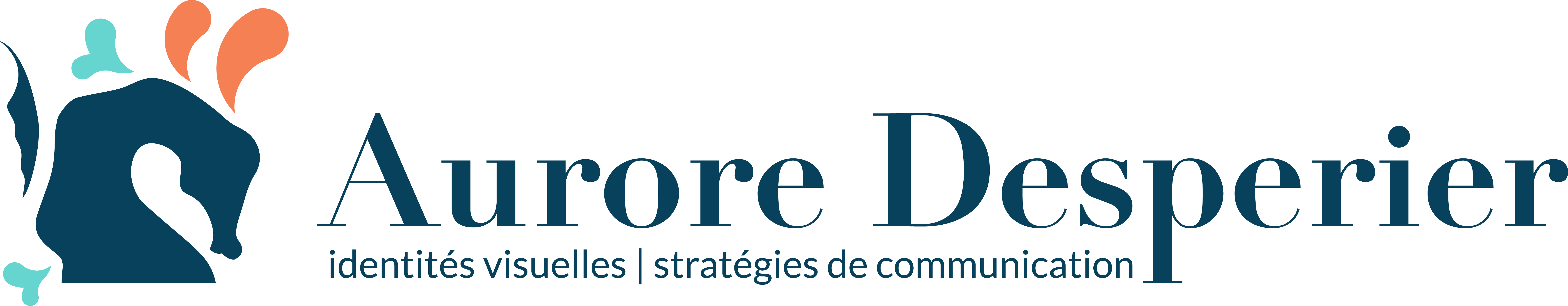 Logo Aurore Desperier identités visuelles | stratégies de communication.
