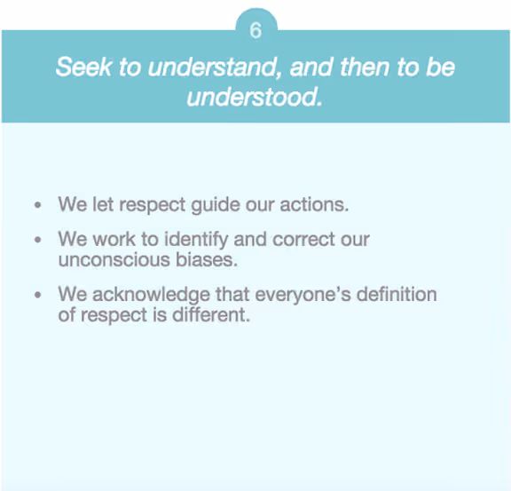 company values respect