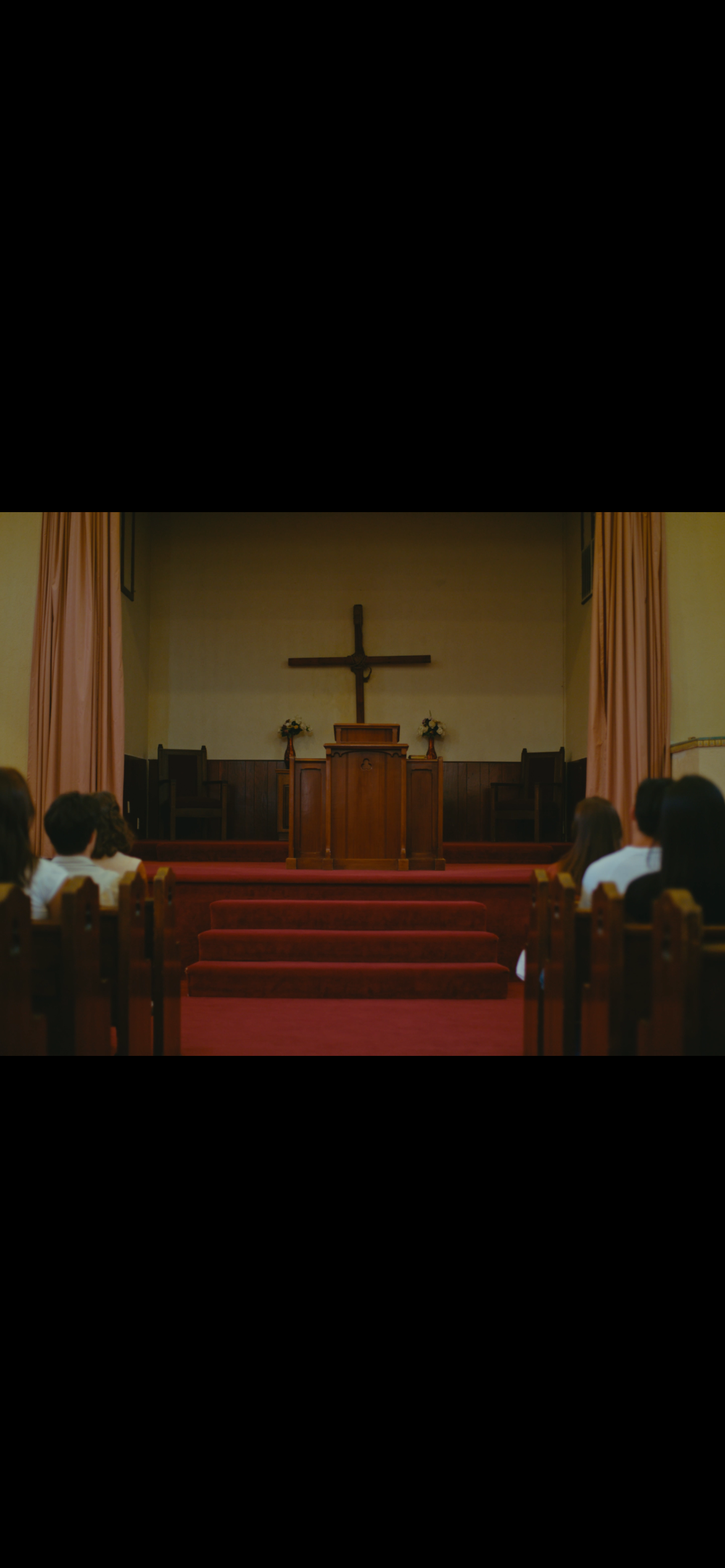 A church on a Sunday.