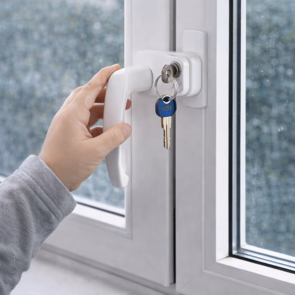установка дитячих замків на металопластикові вікна у Києві, безпека дітей