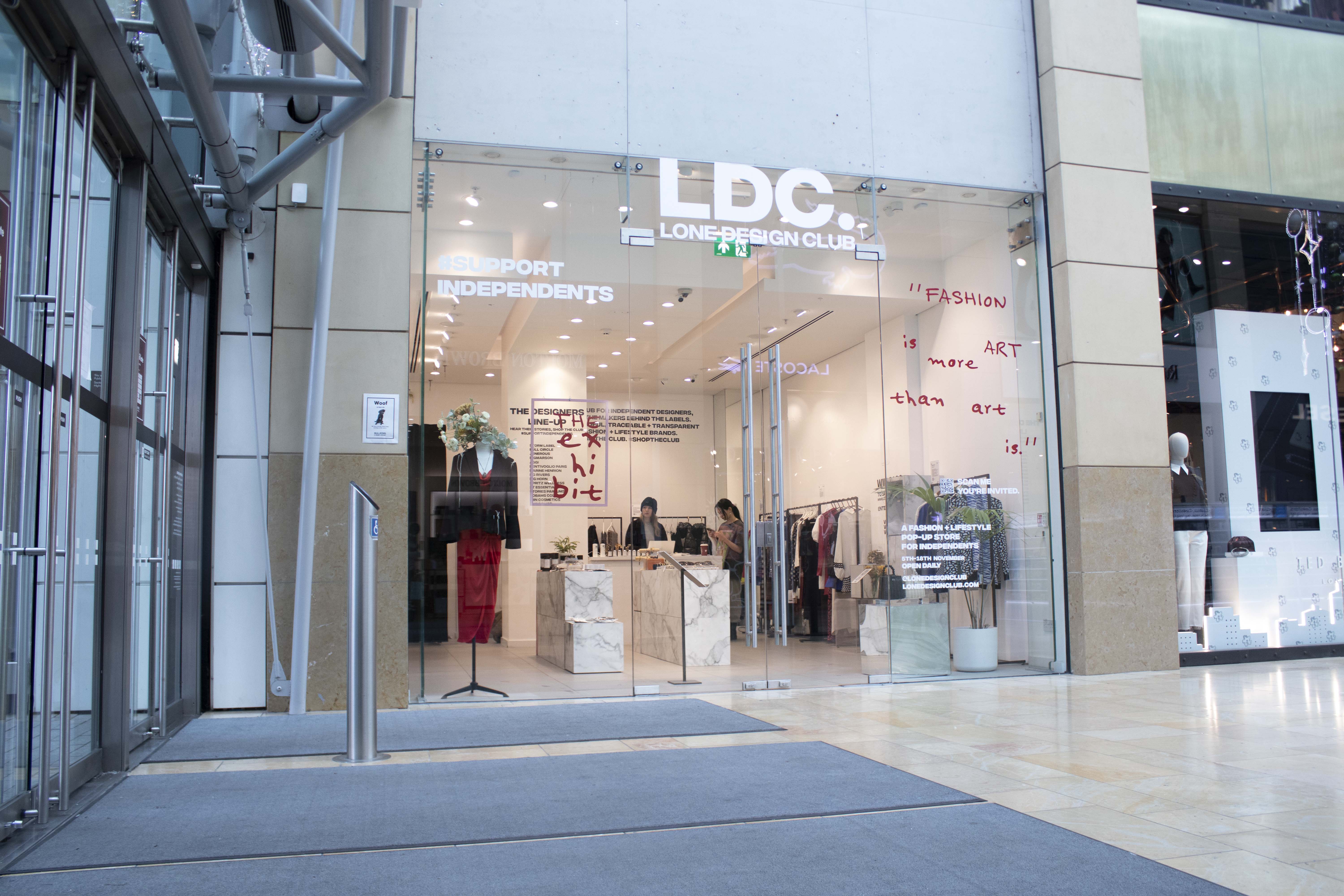 LDC pop up store window