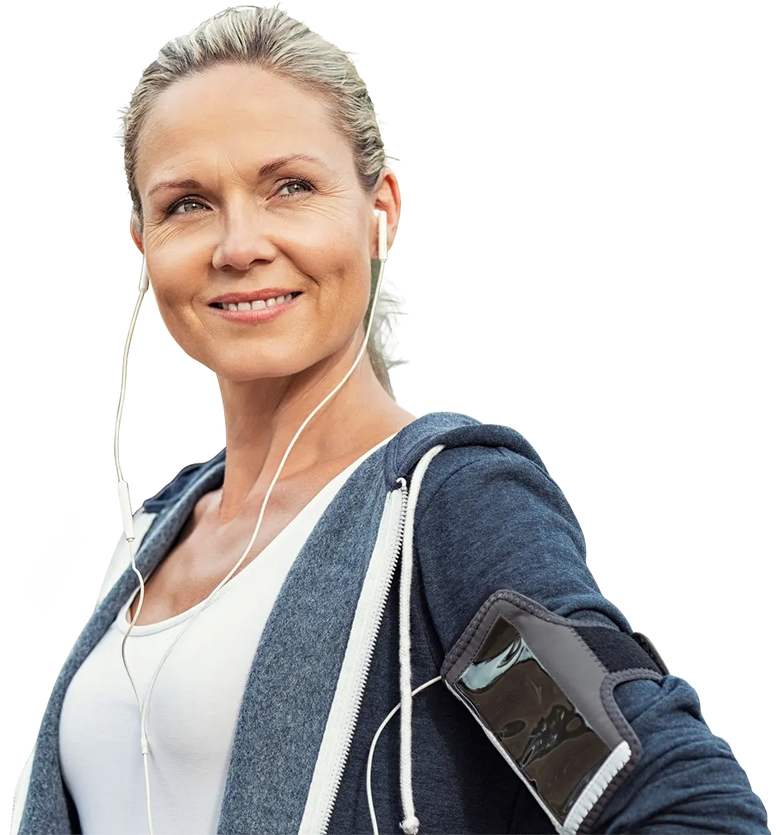 Woman in fitness clothing