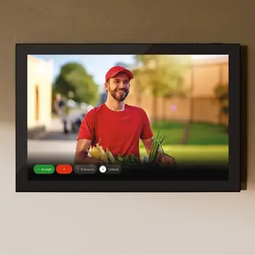 tochscreen binnen-unit voor deurbelcamera van Niko Home Control