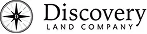 Minimalist logo with black diagonal slashes above the text 'DISCOVERY LAND' on a white background.