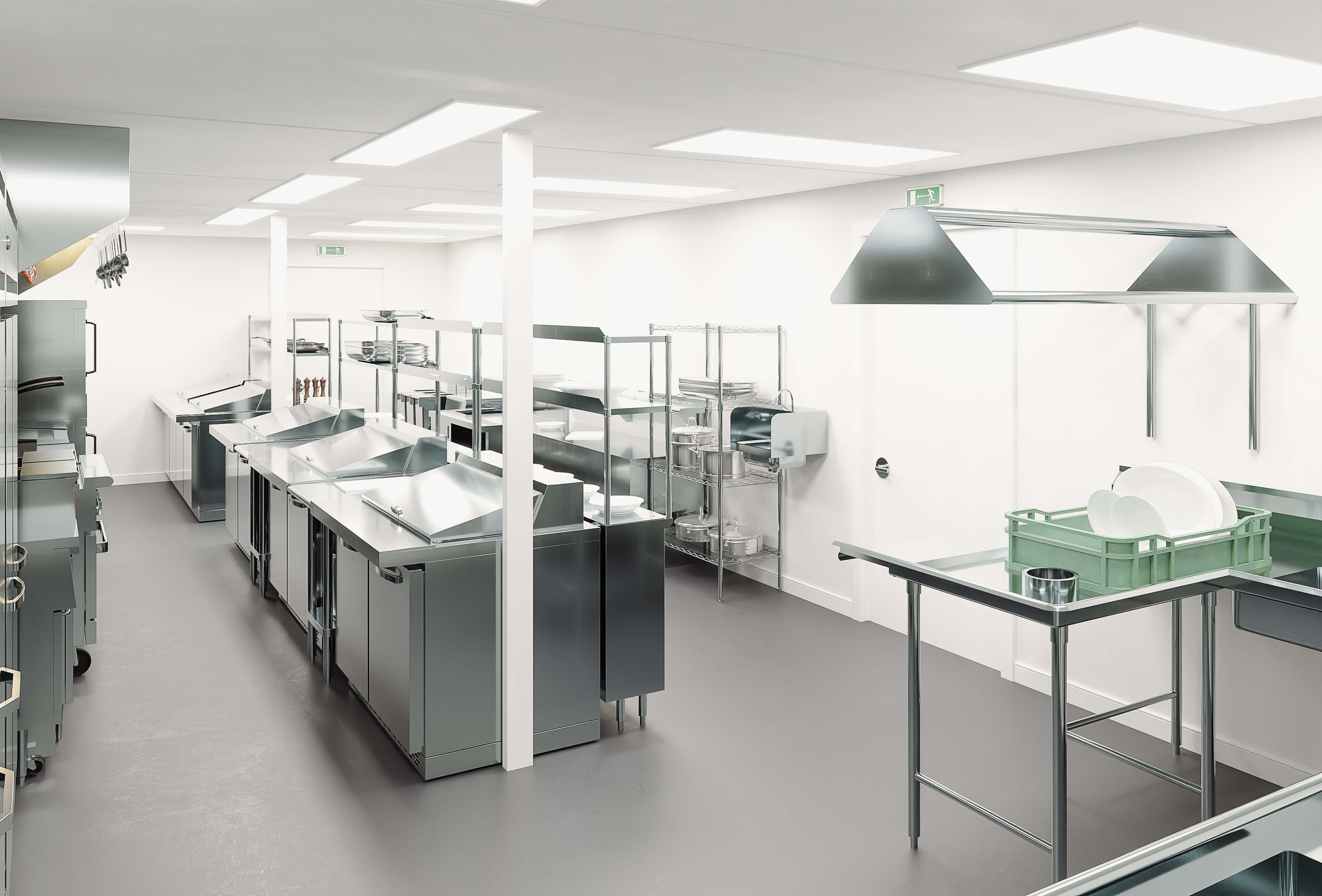hotel kitchen interior