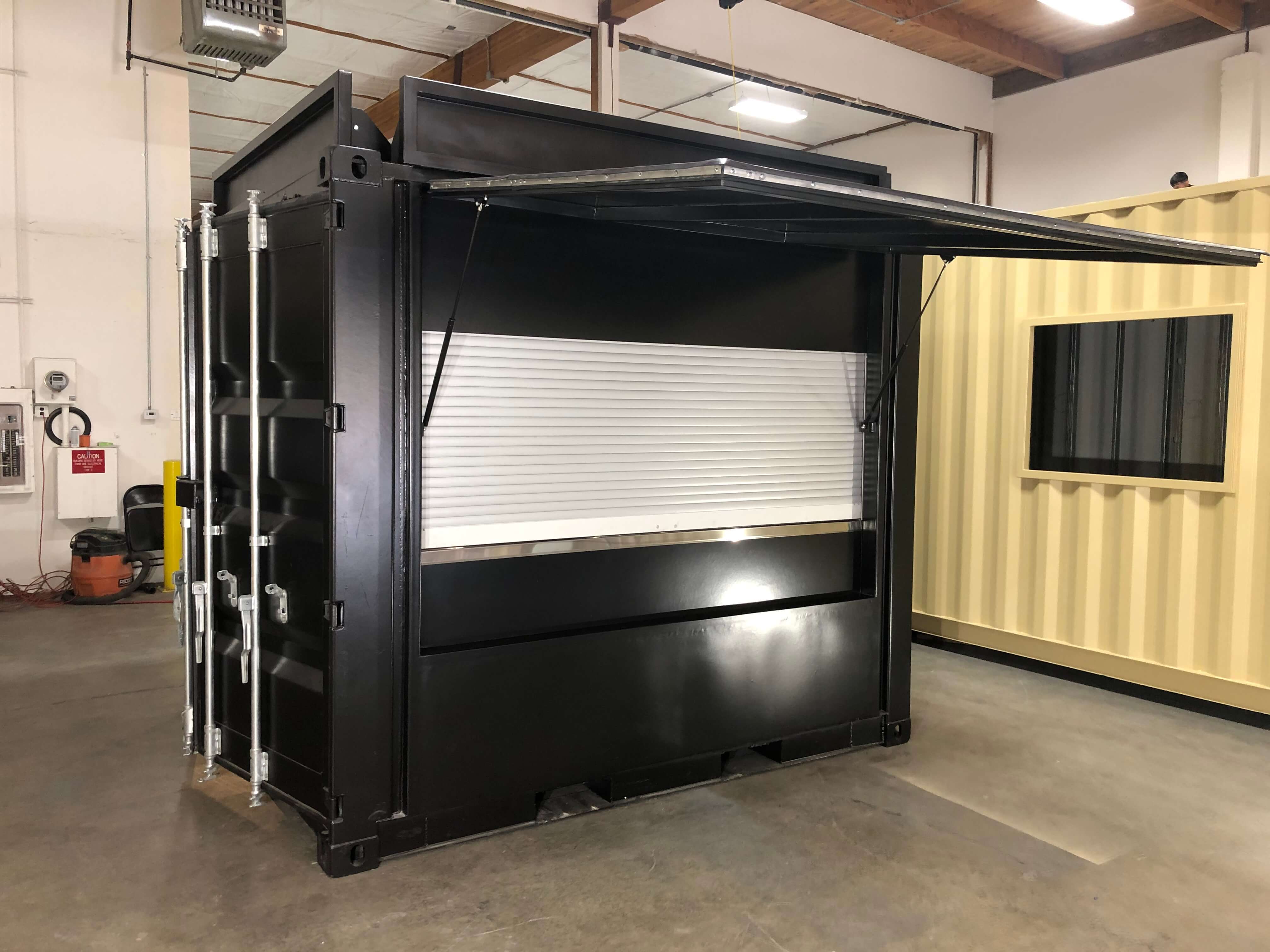 small shipping container bar