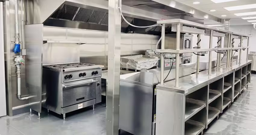 resort kitchen interior 