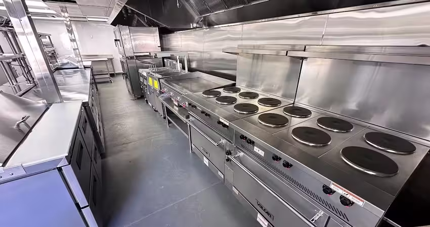 shipping container kitchen interior  