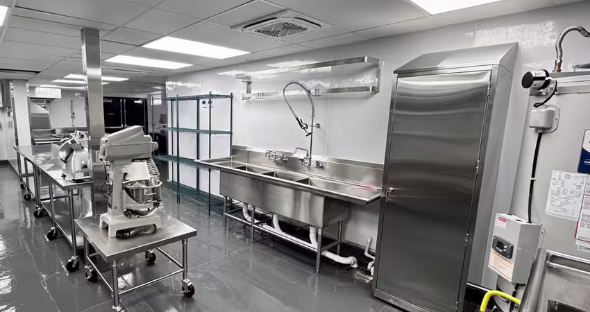 modular kitchen equipment shown