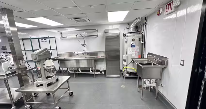 shipping container kitchen equipment  