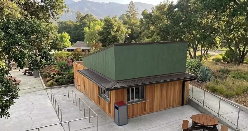 modular kitchen in a park
