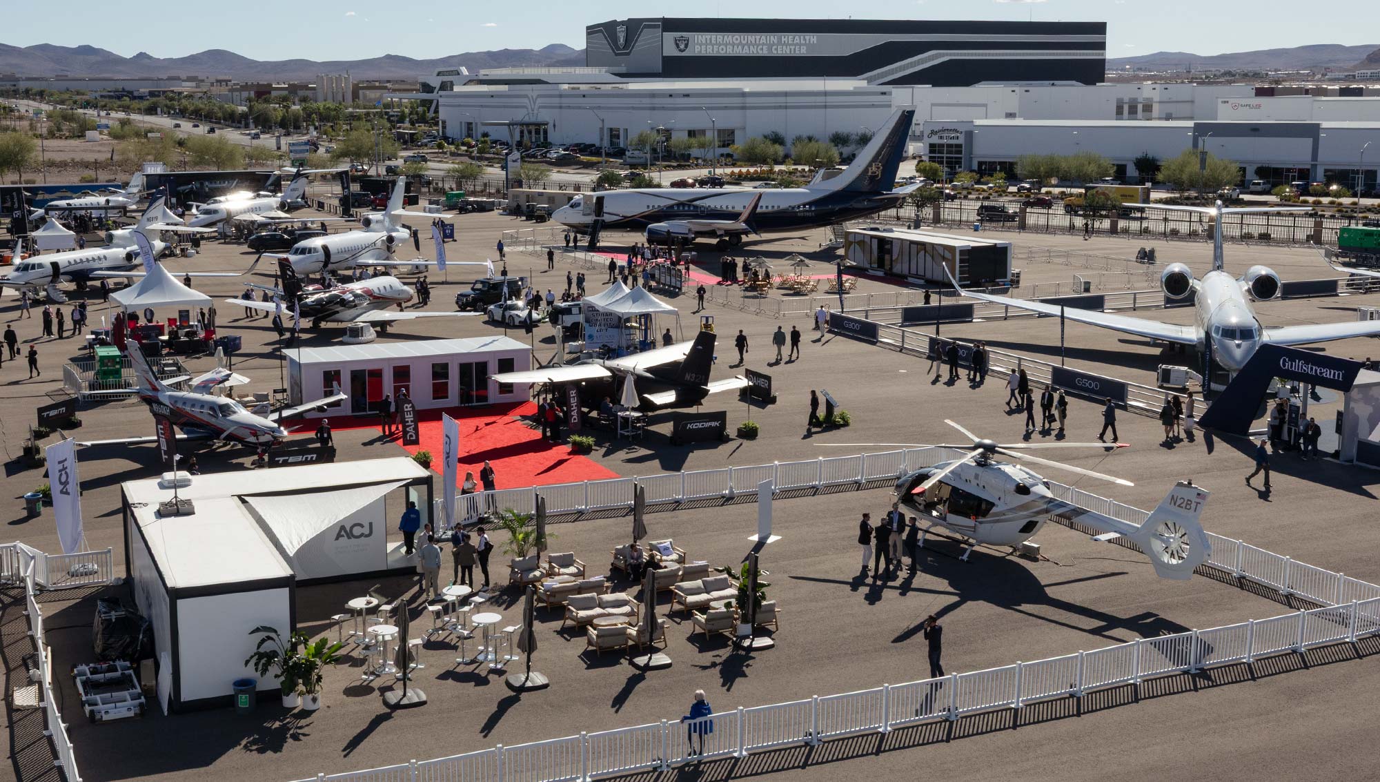 Overview of 2025's Aircraft Connection's display of aircraft