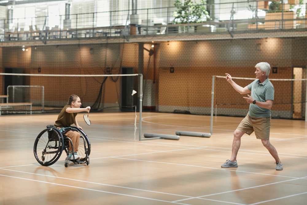 Learning with a badminton coach