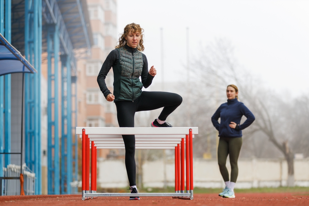 Learning with an athletics track coach