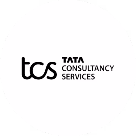 TCS Tata Consultancy Services logo in black on white background.