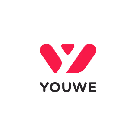 Youwe logo with stylized red 'Y' above the company name in black text.