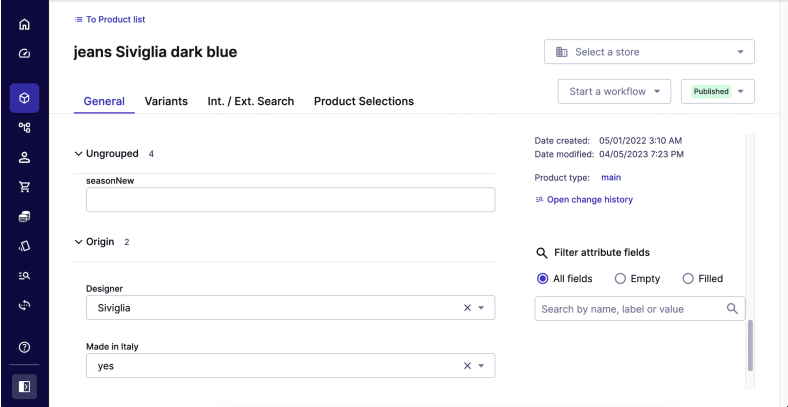 Managing product types and attributes on commercetools’ Merchant Center