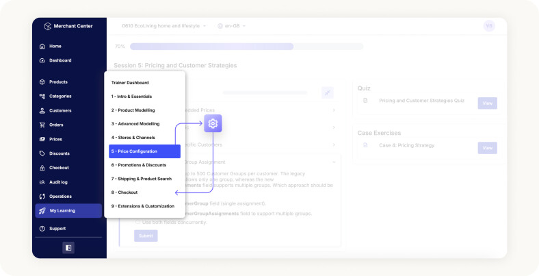 A digital storefront displaying product search results.