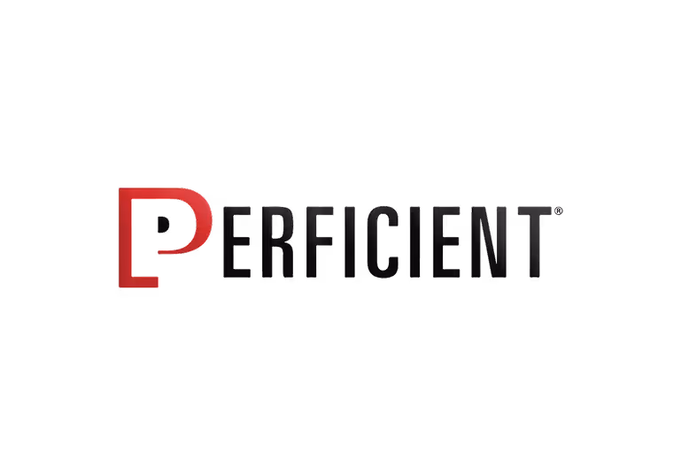 Perficient company logo with a stylized red letter P followed by black letters spelling Perficient.